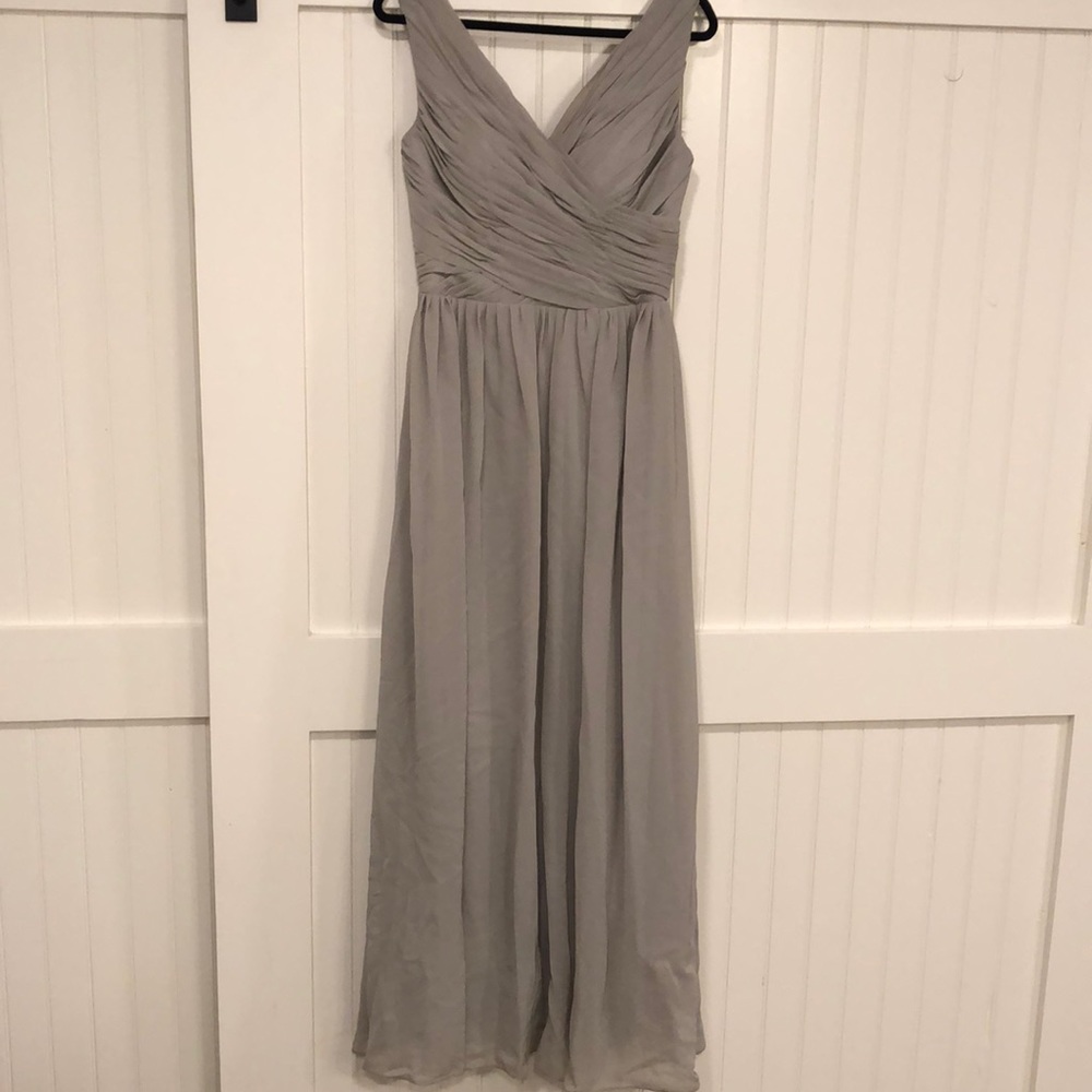 Grey bridesmaid dress